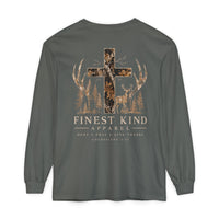 Load image into Gallery viewer, Camo Cross Christian Hunting Long Sleeve T-Shirt