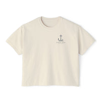 Load image into Gallery viewer, Psalm 23 Women's Boxy Tee — Faith Beach Graphic Tee
