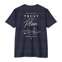 Load image into Gallery viewer, Trust His Plan T-Shirt — Christian Faith Tee (Proverbs 16:9)