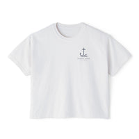 Load image into Gallery viewer, Psalm 23 Women's Boxy Tee — Faith Beach Graphic Tee