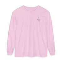 Load image into Gallery viewer, Psalm 23 Long Sleeve Tee — Coastal Scripture Beach Design