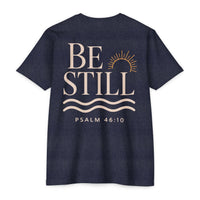 Load image into Gallery viewer, Be Still Psalm 46:10 T-Shirt — Calm Sunrise Graphic Tee