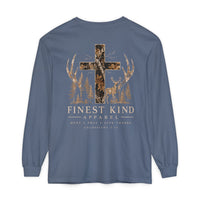 Load image into Gallery viewer, Camo Cross Christian Hunting Long Sleeve T-Shirt