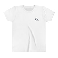 Load image into Gallery viewer, Youth Tee — "Jesus Is My Jam" Christian Kid Shirt (G&amp;G Logo)