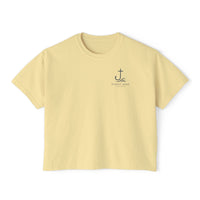 Load image into Gallery viewer, Psalm 23 Women's Boxy Tee — Faith Beach Graphic Tee