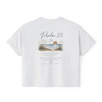 Load image into Gallery viewer, Psalm 23 Women's Boxy Tee — Faith Beach Graphic Tee