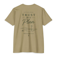 Load image into Gallery viewer, Trust His Plan T‑Shirt — Faith Graphic Tee (Proverbs 16:9)