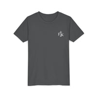 Load image into Gallery viewer, Way Maker Lighthouse Youth Tee | Christian Faith Surf Ocean Graphic