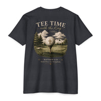 Load image into Gallery viewer, Golf &amp; Grace T-Shirt — 'Tee Time with the King' Vintage Golf Cross Design