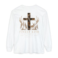 Load image into Gallery viewer, Camo Cross Christian Hunting Long Sleeve T-Shirt