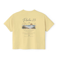 Load image into Gallery viewer, Psalm 23 Women's Boxy Tee — Faith Beach Graphic Tee