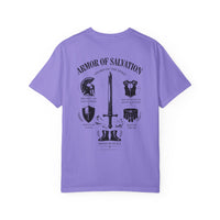 Load image into Gallery viewer, Armor of Salvation T-Shirt — Christian Faith Graphic Tee (Back Illustration, FJK Cross)