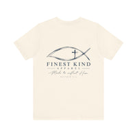 Load image into Gallery viewer, Faith Logo T-Shirt — "Finestkind Apparel" Christian Fish Tee