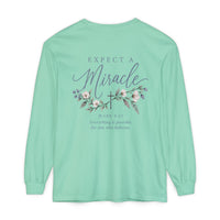 Load image into Gallery viewer, Expect a Miracle Women's Christian Long Sleeve T-Shirt