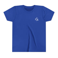 Load image into Gallery viewer, Way Maker Lighthouse Youth Tee | Christian Faith Surf Ocean Graphic
