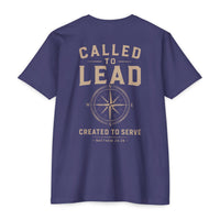 Load image into Gallery viewer, Called to Lead T-Shirt — "Called to Lead / Created to Serve" Cream Ink