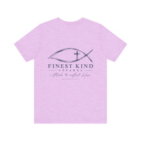 Load image into Gallery viewer, Faith Logo T-Shirt — "Finestkind Apparel" Christian Fish Tee