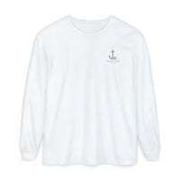 Load image into Gallery viewer, Psalm 23 Long Sleeve Tee — Coastal Scripture Beach Design