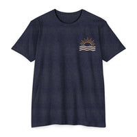 Load image into Gallery viewer, Be Still Psalm 46:10 T-Shirt — Calm Sunrise Graphic Tee