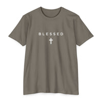 Load image into Gallery viewer, Blessed Cross T-Shirt — Minimal Faith Graphic Tee