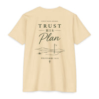 Load image into Gallery viewer, Trust His Plan T‑Shirt — Faith Graphic Tee (Proverbs 16:9)