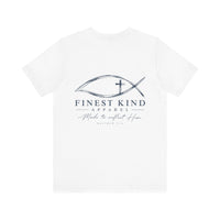 Load image into Gallery viewer, Faith Logo T-Shirt — "Finestkind Apparel" Christian Fish Tee