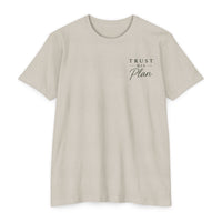 Load image into Gallery viewer, Trust His Plan T‑Shirt — Faith Graphic Tee (Proverbs 16:9)