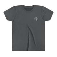 Load image into Gallery viewer, Way Maker Lighthouse Youth Tee | Christian Faith Surf Ocean Graphic