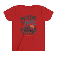 Load image into Gallery viewer, Youth Tee - "Made For More" Adventure Graphic Chest Logo