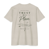 Load image into Gallery viewer, Trust His Plan T‑Shirt — Faith Graphic Tee (Proverbs 16:9)
