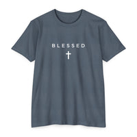 Load image into Gallery viewer, Blessed Cross T-Shirt — Minimal Faith Graphic Tee