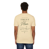 Load image into Gallery viewer, Trust His Plan T‑Shirt — Faith Graphic Tee (Proverbs 16:9)