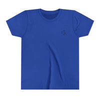 Load image into Gallery viewer, Youth Tee - "Jesus Is My Rider" Surfboard Christian T-Shirt