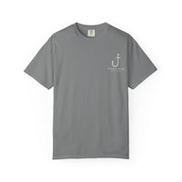 Load image into Gallery viewer, Hooked on Jesus T-Shirt — Fishing Faith Graphic Tee (Psalm 95:5)