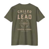 Load image into Gallery viewer, Called to Lead T-Shirt — "Called to Lead / Created to Serve" Cream Ink