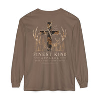 Load image into Gallery viewer, Camo Cross Christian Hunting Long Sleeve T-Shirt