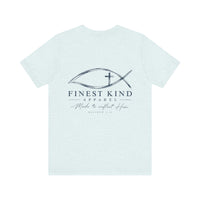 Load image into Gallery viewer, Faith Logo T-Shirt — "Finestkind Apparel" Christian Fish Tee