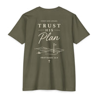 Load image into Gallery viewer, Trust His Plan T-Shirt — Christian Faith Tee (Proverbs 16:9)