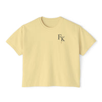 Load image into Gallery viewer, Jesus Is King Boxy Tee — Christian Faith Graphic Women's Cropped T‑Shirt