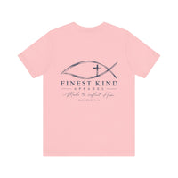 Load image into Gallery viewer, Faith Logo T-Shirt — "Finestkind Apparel" Christian Fish Tee