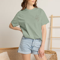 Load image into Gallery viewer, Saved by Grace Floral T‑Shirt — Christian Faith Tee
