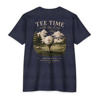 Load image into Gallery viewer, Golf &amp; Grace T-Shirt — 'Tee Time with the King' Vintage Golf Cross Design