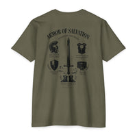 Load image into Gallery viewer, Armor of Salvation T-Shirt — Christian Faith Sword &amp; Shield Graphic